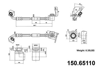 Brake Hydraulic Hose CE 150.65110