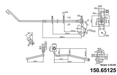 Brake Hydraulic Hose CE 150.65125