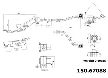 Brake Hydraulic Hose CE 150.67088