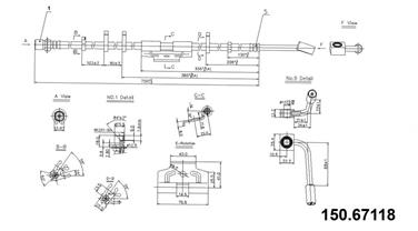 Brake Hydraulic Hose CE 150.67118