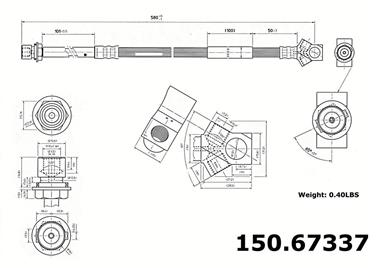 Brake Hydraulic Hose CE 150.67337