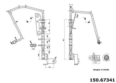 Brake Hydraulic Hose CE 150.67341