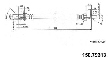 Brake Hydraulic Hose CE 150.79313