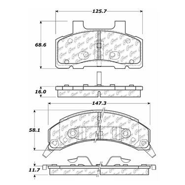 Disc Brake Pad Set CE 300.02150