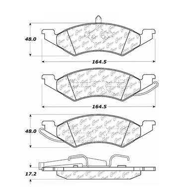 1991 Mercury Topaz Disc Brake Pad Set CE 300.02570