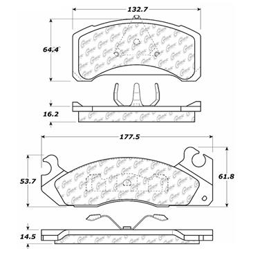 Disc Brake Pad Set CE 300.03100