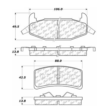 Disc Brake Pad Set CE 300.03770