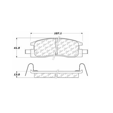 Disc Brake Pad Set CE 300.03980