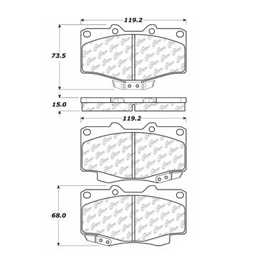 Disc Brake Pad Set CE 300.04100