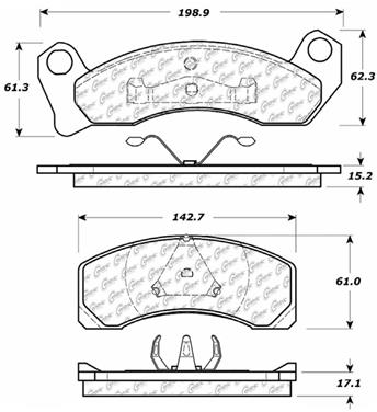 Disc Brake Pad Set CE 300.04310