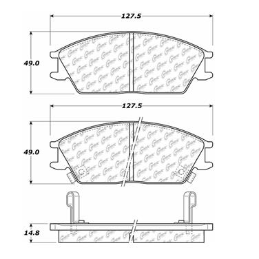 2006 Dodge Verna Disc Brake Pad Set CE 300.04400