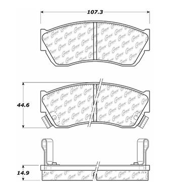 Disc Brake Pad Set CE 300.04510