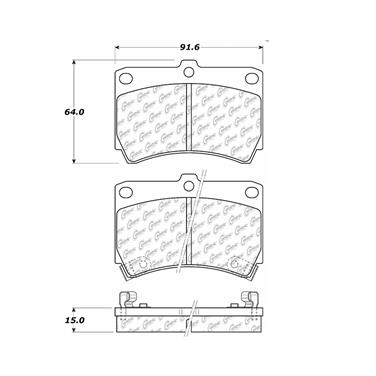 Disc Brake Pad Set CE 300.04660