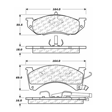 Disc Brake Pad Set CE 300.04780