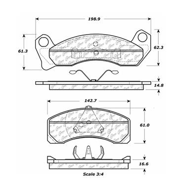 Disc Brake Pad Set CE 300.04990