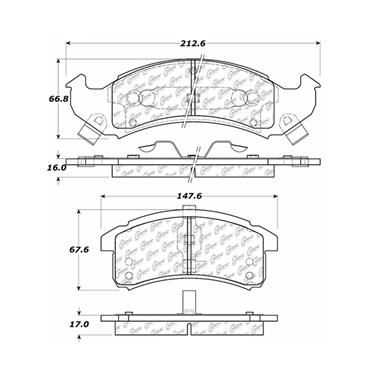 1991 Oldsmobile 98 Disc Brake Pad Set CE 300.05050