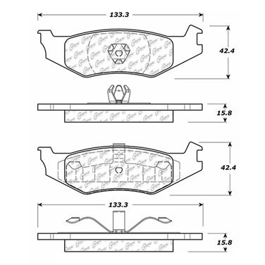 2004 Chrysler Cirrus Disc Brake Pad Set CE 300.05120