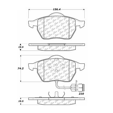 Disc Brake Pad Set CE 300.05550