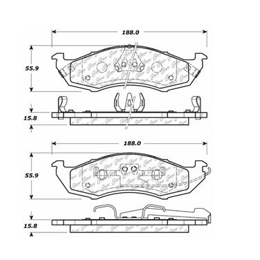 Disc Brake Pad Set CE 300.05760