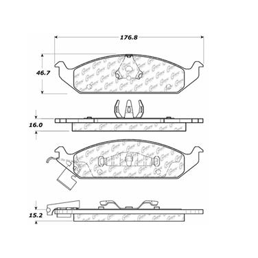 Disc Brake Pad Set CE 300.06500