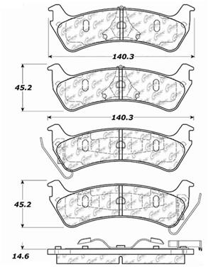 Disc Brake Pad Set CE 300.06640