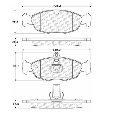 Disc Brake Pad Set CE 300.06881