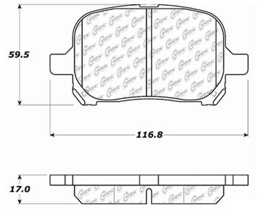 Disc Brake Pad Set CE 300.07070