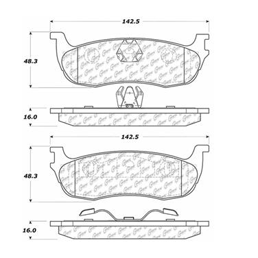 Disc Brake Pad Set CE 300.07110