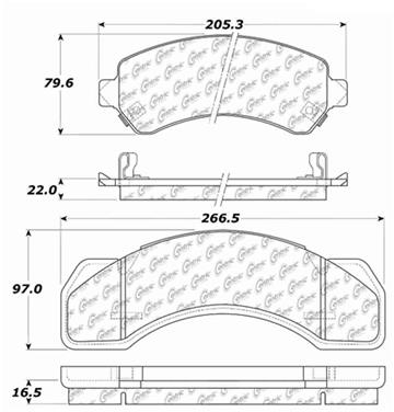 Disc Brake Pad Set CE 300.07170