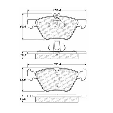 Disc Brake Pad Set CE 300.07400