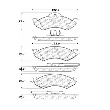 Disc Brake Pad Set CE 300.07460