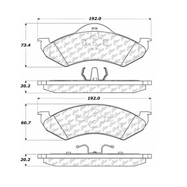 Disc Brake Pad Set CE 300.08200