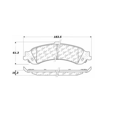 2001 Chevrolet Sonora Disc Brake Pad Set CE 300.08340