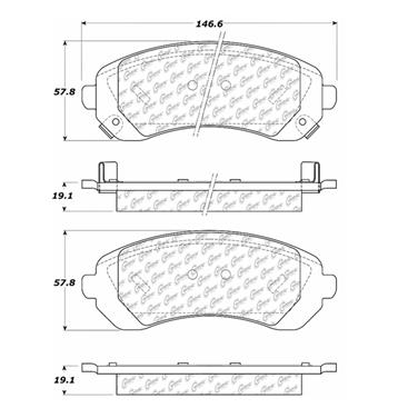 Disc Brake Pad Set CE 300.08440