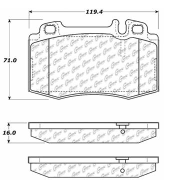 Disc Brake Pad Set CE 300.08470