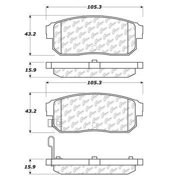 Disc Brake Pad Set CE 300.09000