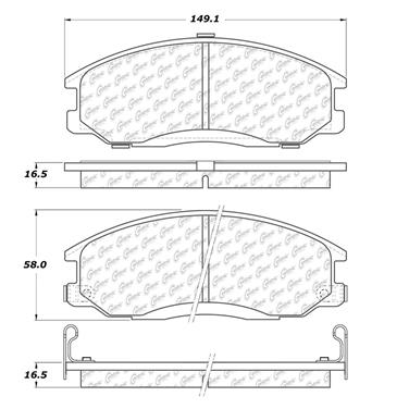 Disc Brake Pad Set CE 300.09030