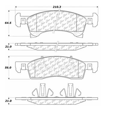 Disc Brake Pad Set CE 300.09340