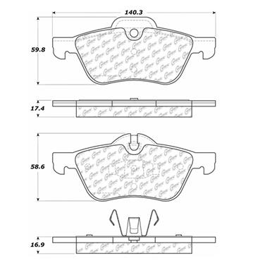 Disc Brake Pad Set CE 300.09390