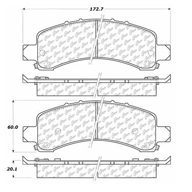 Disc Brake Pad Set CE 300.09740