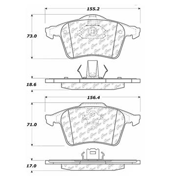 Disc Brake Pad Set CE 300.09790