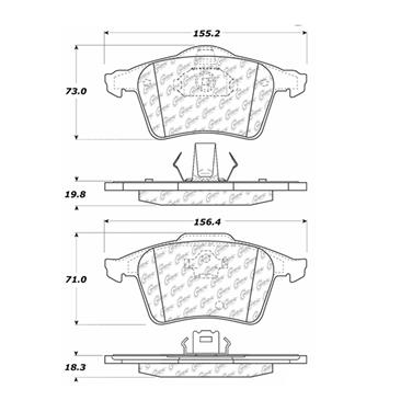 Disc Brake Pad Set CE 300.10030