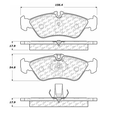 Disc Brake Pad Set CE 300.10060