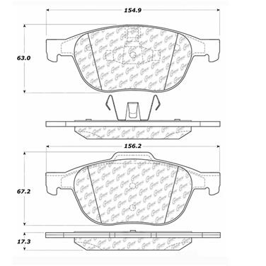 2007 Ford EcoSport Disc Brake Pad Set CE 300.10440