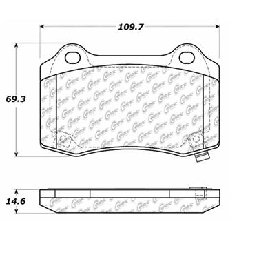 Disc Brake Pad Set CE 300.10530