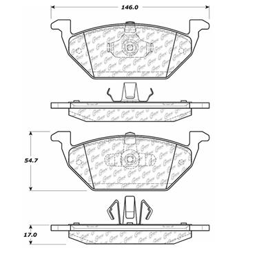 Disc Brake Pad Set CE 300.10550