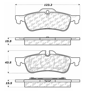 Disc Brake Pad Set CE 300.10600