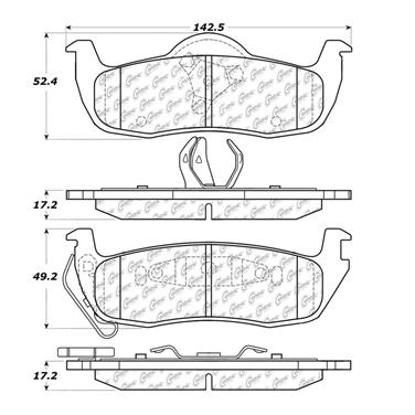 Disc Brake Pad Set CE 300.10870