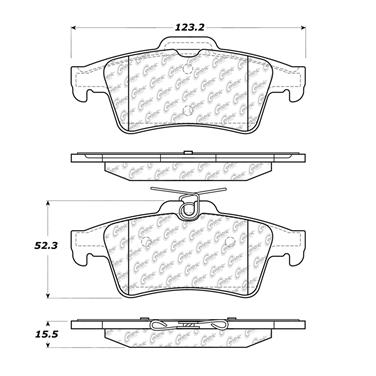 Disc Brake Pad Set CE 300.10950