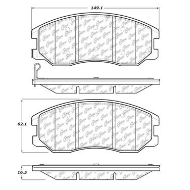 Disc Brake Pad Set CE 300.12640